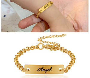 Personalized Children Bar Bracelet