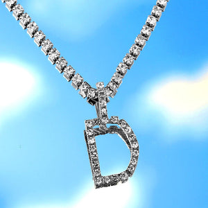 Icy Initial Cuban Necklace