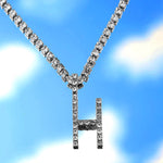 Icy Initial Cuban Necklace