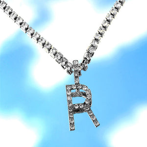 Icy Initial Cuban Necklace