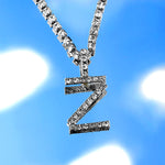 Icy Initial Cuban Necklace