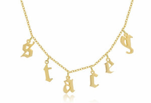Personalized A-Z Initial Name Necklace - Limitless Jewellery