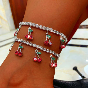 Cherry Anklet Bracelet