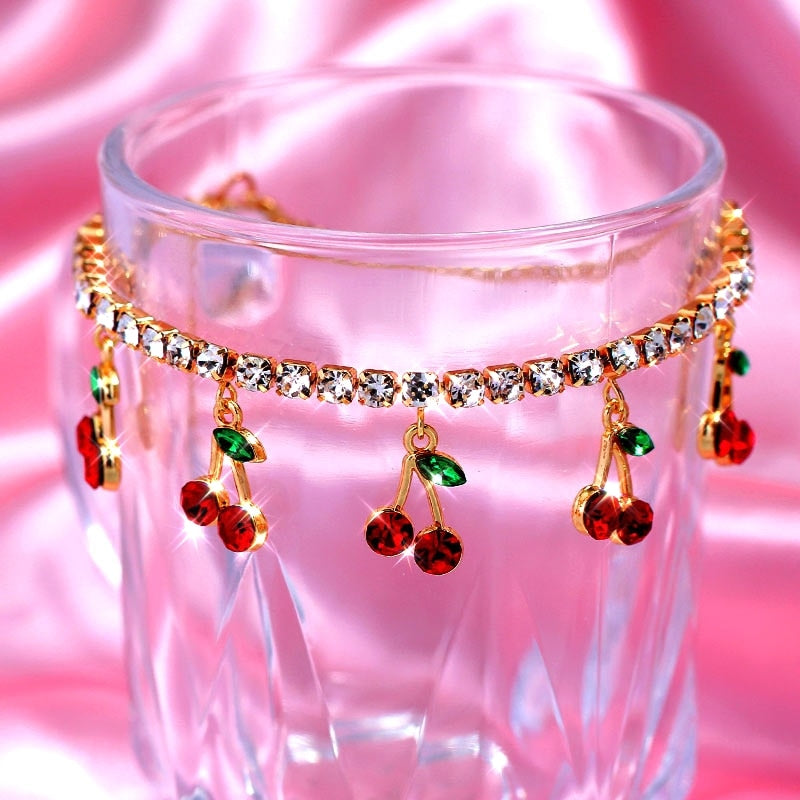 Cherry Anklet Bracelet