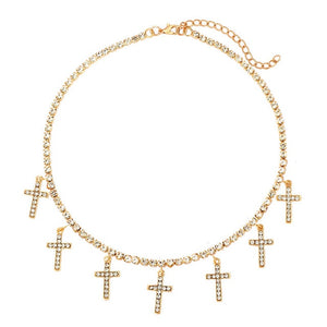 Butterfly Choker Tennis Chain Necklace