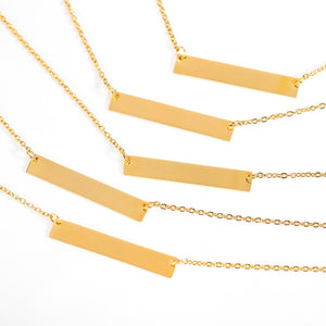 Personalized Blank Necklace