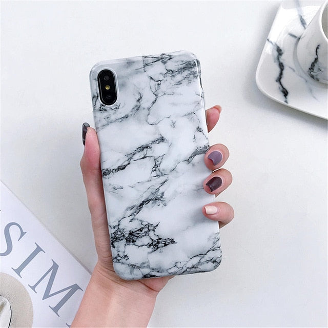 Marble Silicone Phone Case