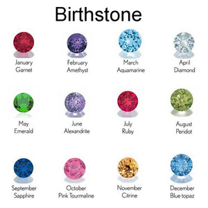 Personalized Birthstone Bar Necklace