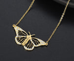Personalized Blinged Butterfly Necklace
