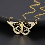Personalized Blinged Butterfly Necklace