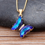 Butterfly Crystal Necklace