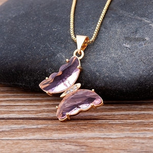 Butterfly Crystal Necklace