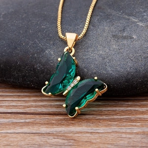 Butterfly Crystal Necklace