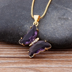 Butterfly Crystal Necklace