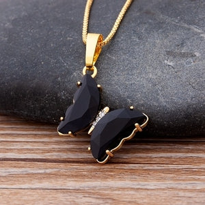 Butterfly Crystal Necklace
