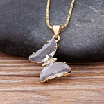 Butterfly Crystal Necklace