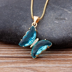 Butterfly Crystal Necklace