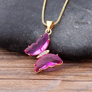 Butterfly Crystal Necklace
