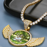 Custom Photo Wings Necklace