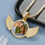 Custom Photo Wings Necklace