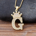Crown Initial Necklace