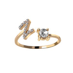 Iced Initial Ring