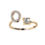 Iced Initial Ring