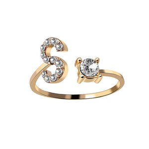 Iced Initial Ring
