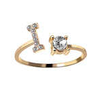 Iced Initial Ring