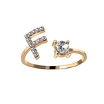 Iced Initial Ring