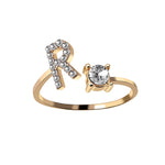 Iced Initial Ring