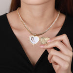 Customized Photo Heart Necklace