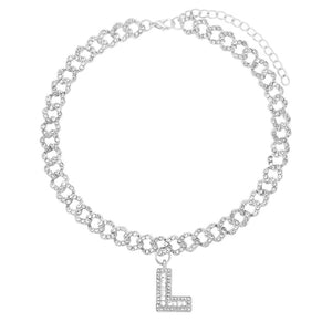 Initial Cuban Chain Necklace