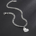 Personalized Heart Anklet Bracelet