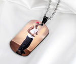 Personalized Picture Army Tag Necklace
