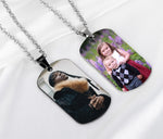 Personalized Picture Army Tag Necklace