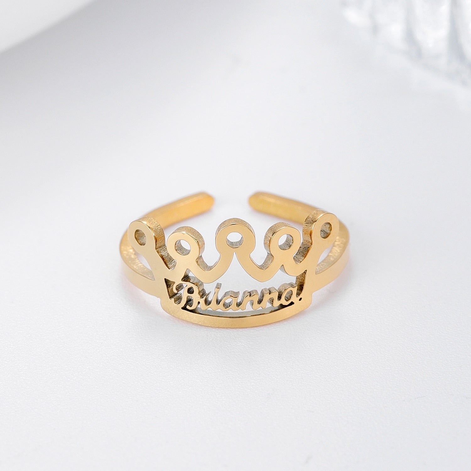 Personalized Crown Ring