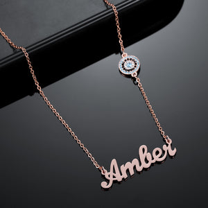 Personalized Evil Eye Name Necklace