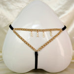 Personalized Triangle Body Chain Necklace