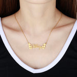 Personalized Butterfly Classic Name Necklace