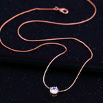 Rose Gold Crystal Necklace - Limitless Jewellery