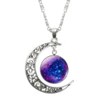 Glass Galaxy Pendant Necklace Jewelry - Limitless Jewellery
