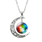 Glass Galaxy Pendant Necklace Jewelry - Limitless Jewellery