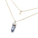 Natural Stone Moon Choker Necklace - Limitless Jewellery