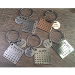 Personalized Calendar Keychain