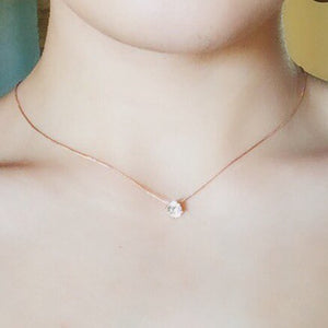 Rose Gold Crystal Necklace - Limitless Jewellery