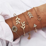 Natural Round  Feather Flower Bracelet - Limitless Jewellery