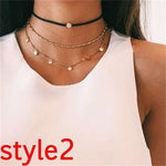 Multilayer Crystal Moon Necklaces - Limitless Jewellery