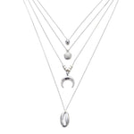 Multilayer Crystal Moon Necklaces - Limitless Jewellery