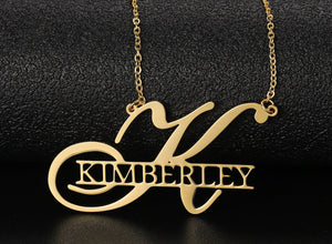 Personalized Monogram Name Necklace